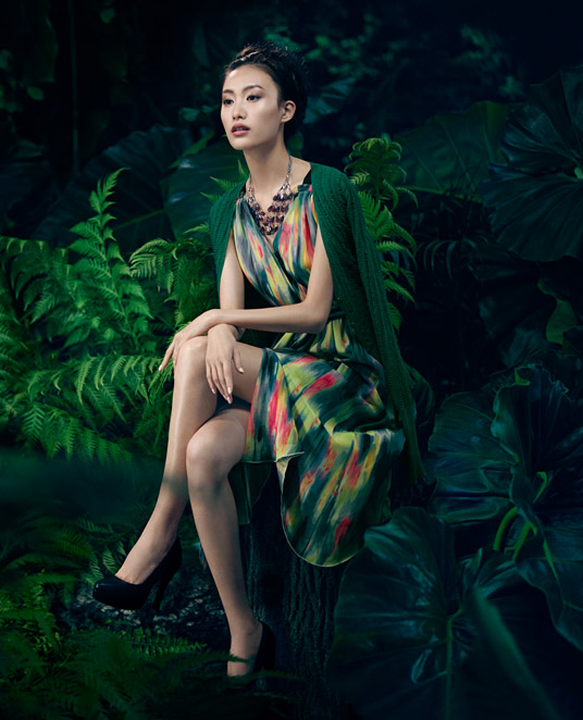 Le top-modèle chinois Qin Shupei pose pour Vera Wang (5)