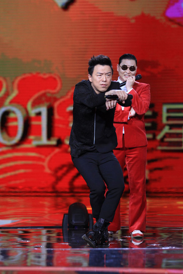 Shanghai: PSY et son «Gangnam Style» font danser les stars chinoises (7)