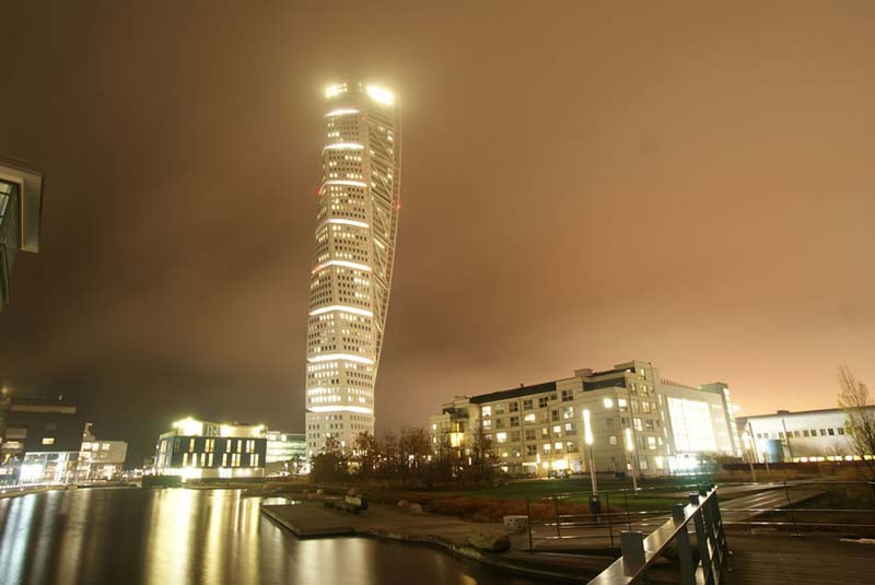 Bâtiment de rotation de torse, Malmö, Suède