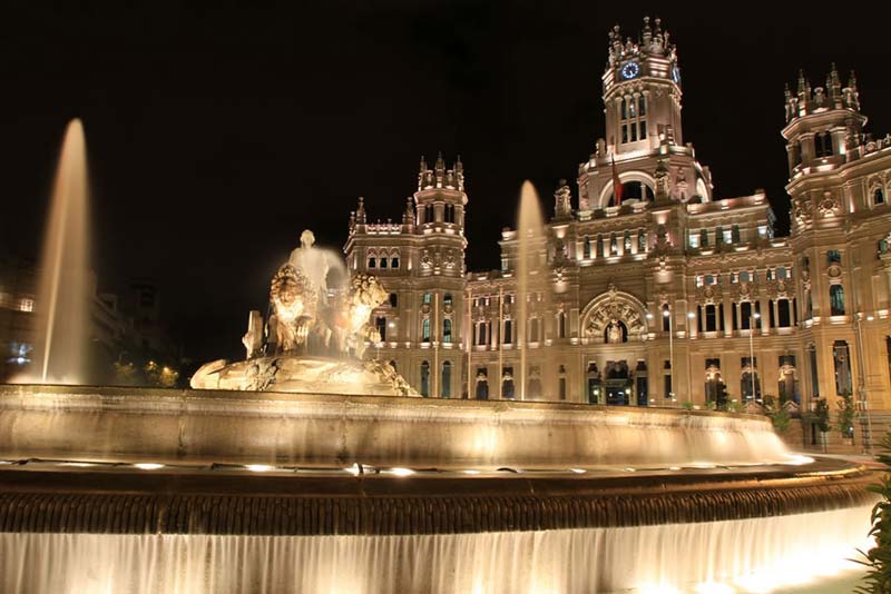 Place de Cibeles, Madrid, Espagne.