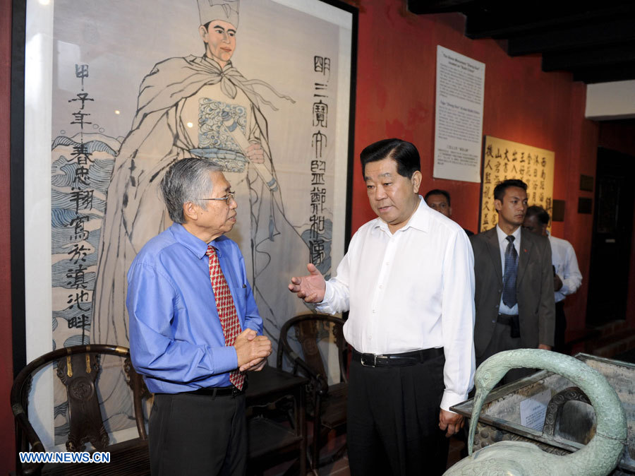 Jia Qinglin visite la ville historique de Malacca en Malaisie (2)