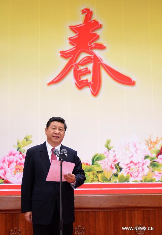 Les dirigeants chinois adressent les voeux pour le Nouvel an lunaire (3)
