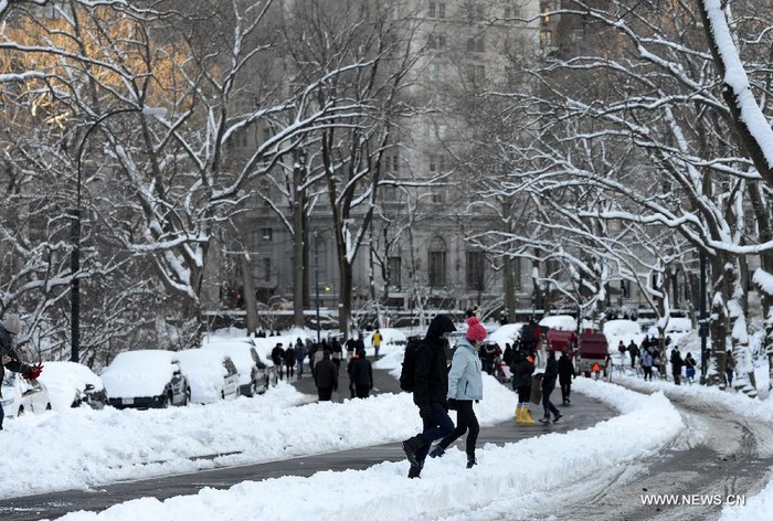 New York: Central Park sous la neige (3)