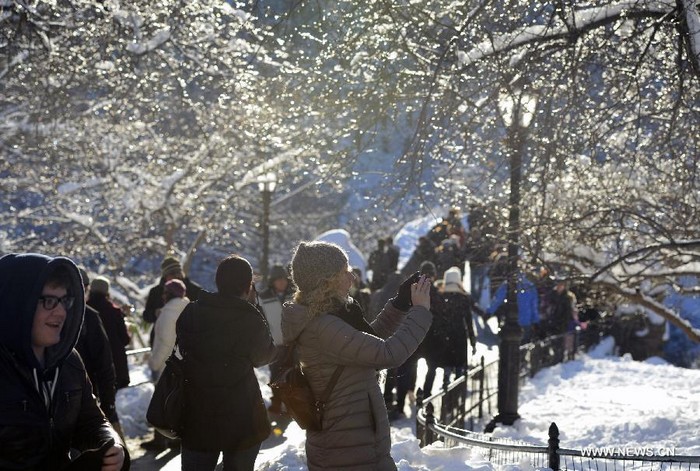 New York: Central Park sous la neige (8)