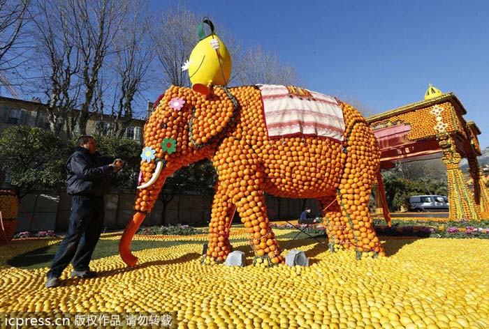 France : ouverture de la 80e Fête du citron à Menton (6)