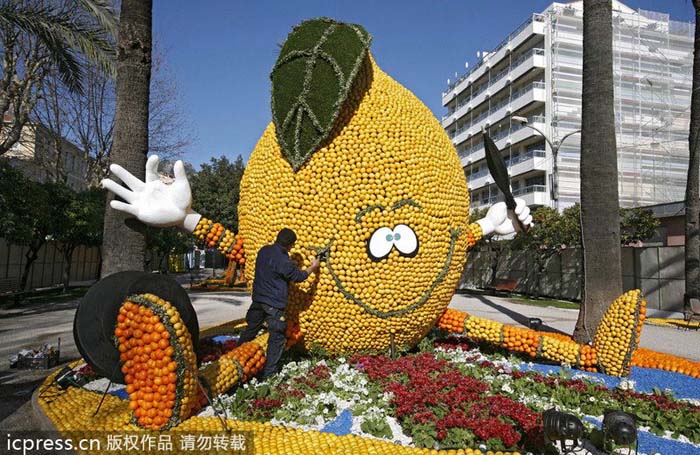 France : ouverture de la 80e Fête du citron à Menton (5)