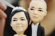 山東省の民間芸能しん粉細工の「カップル人形」が人気