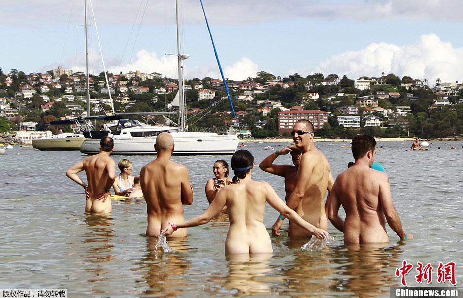 Sydney : Plus de 400 personnes nagent nues pour sauver des animaux sauvages (6)