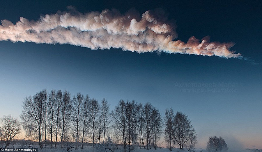 En image : l'explosion des récentes météorites en Russie (5)