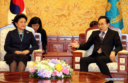 La conseillère d'Etat chinoise salue le développement des relations entre la Chine et la Corée du Sud
