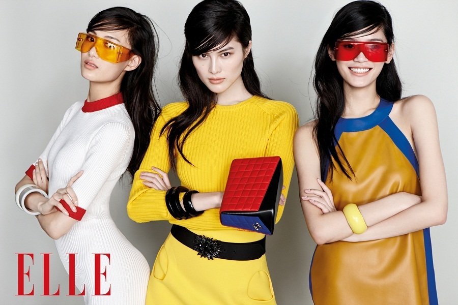 Trois top-modèles chinois illustrent le magazine ELLE Chine