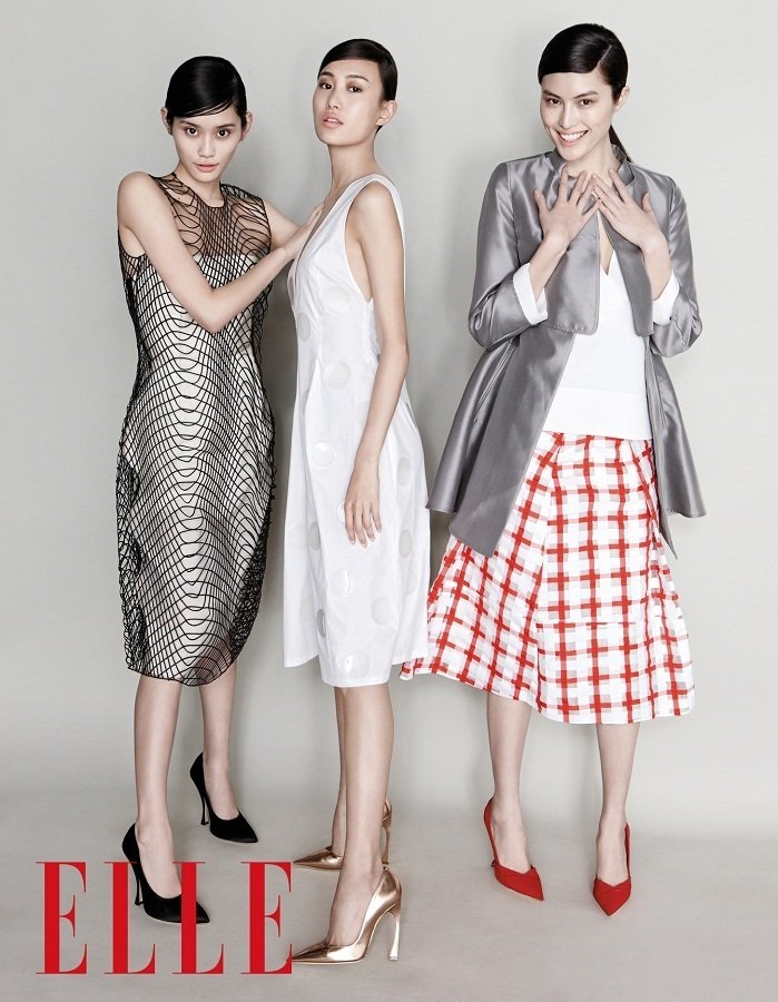 Trois top-modèles chinois illustrent le magazine ELLE Chine (9)