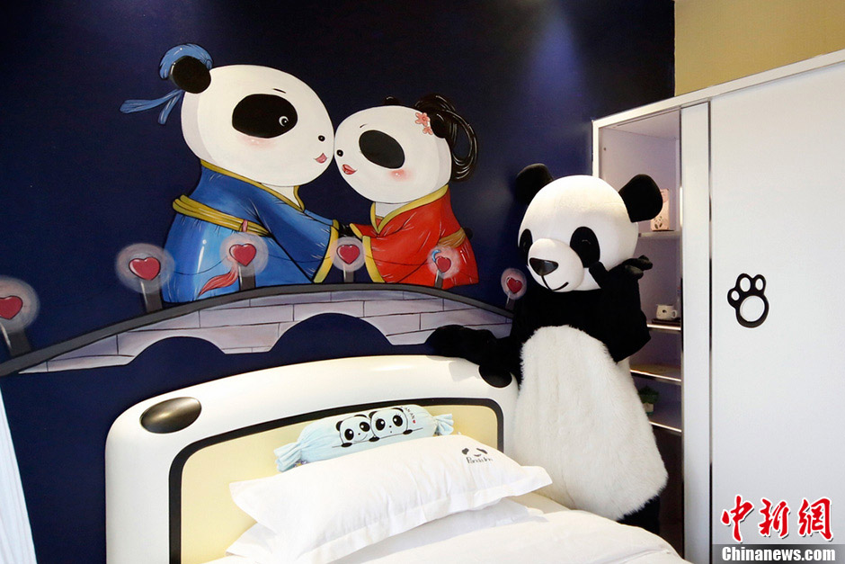 Ouverture du premier hôtel du monde sur le thème du panda au pied du Mont Emei (6)