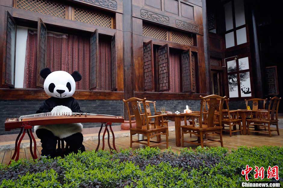 Ouverture du premier hôtel du monde sur le thème du panda au pied du Mont Emei (3)