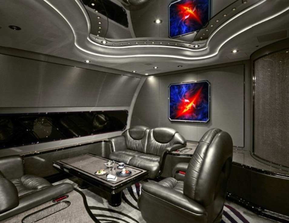 Les décorations luxueuses des avions