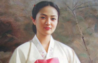 油絵の中の朝鮮の美女