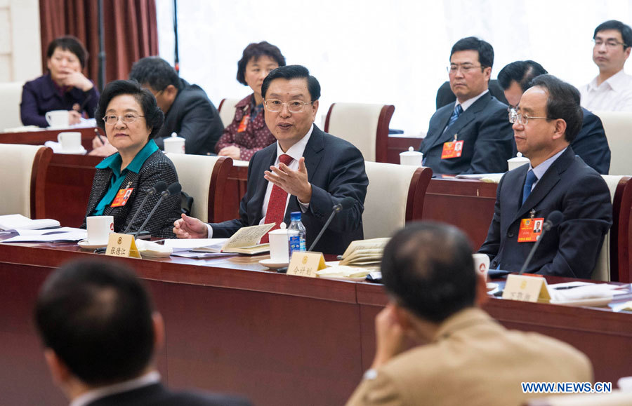 Zhang Dejiang appelle à renforcer les relations entre la partie continentale et Taiwan