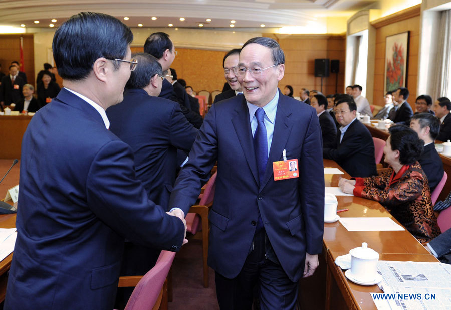 Wang Qishan s'engage à combattre la corruption