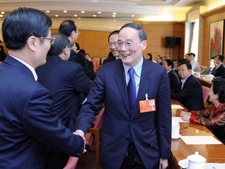 Wang Qishan s'engage à combattre la corruption