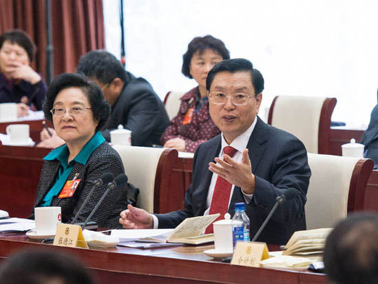 Zhang Dejiang appelle à renforcer les relations entre la partie continentale et Taiwan