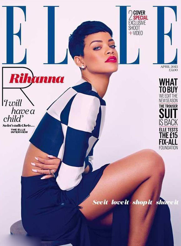 Rihanna en couverture du magazine ELLE UK (7)