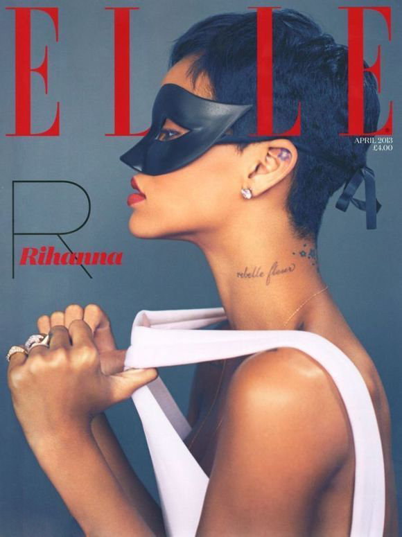 Rihanna en couverture du magazine ELLE UK