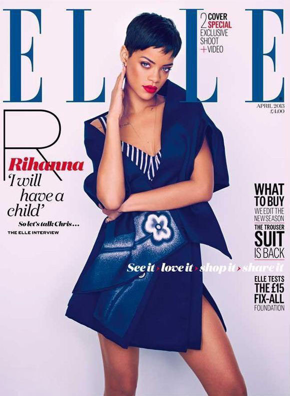 Rihanna en couverture du magazine ELLE UK (2)