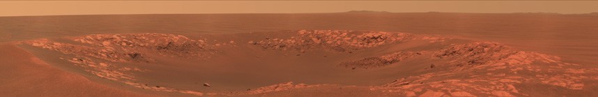 Une image du cratère Endeavour