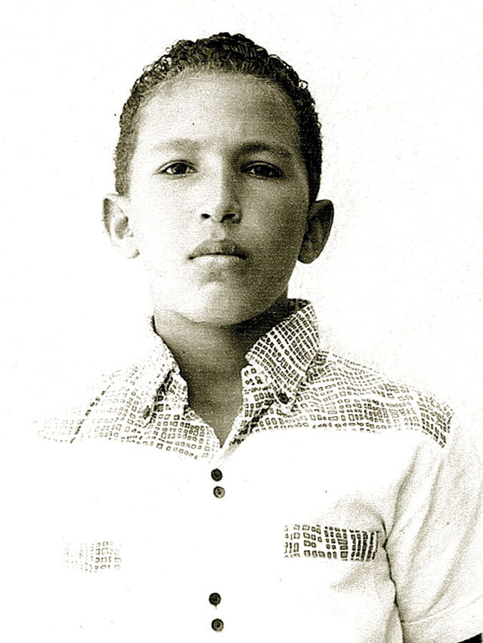 Photo d'enfance d'Hugo Chavez, dans l'Etat de Barinas. Le président vénézuélien Hugo Chavez est décédé le 5 mars 2013 à 16h25 (heure locale), selon un message du vice-président vénézuélien Nicolas Maduro diffusé à l'échelle nationale. (Photo : Xinhua/AFP)