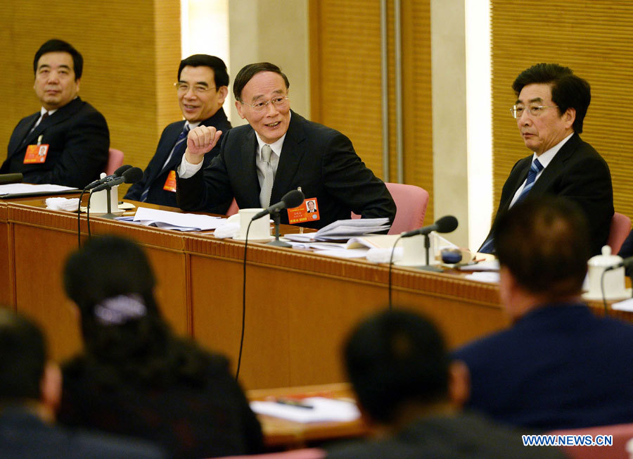 Wang Qishan réitère l'importance de la lutte contre la corruption