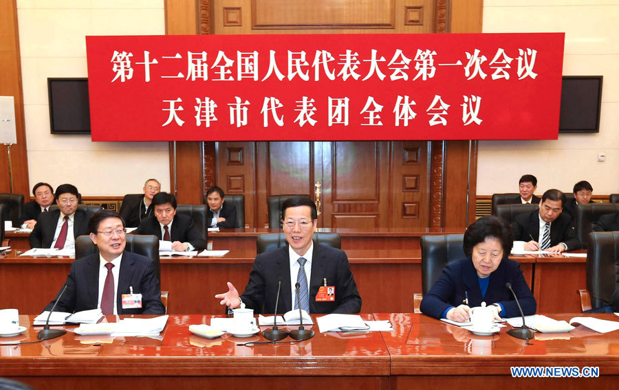 Chine : les dirigeants, députés et conseillers politiques discutent du rapport d'activité du gouvernement (5)