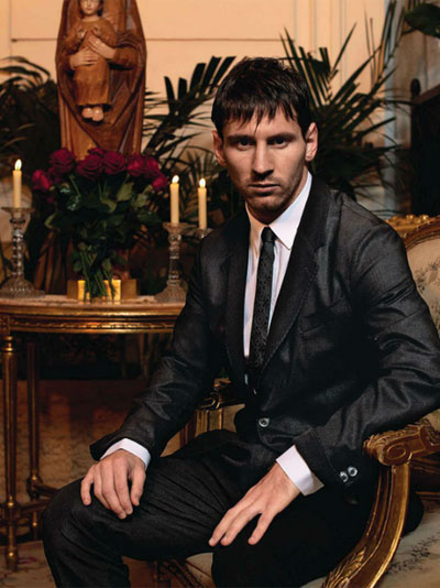 Messi fait la couverture d'un magazine de mode français (5)