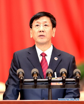 Chine : le procureur général du Parquet populaire suprême présente un rapport d'activité