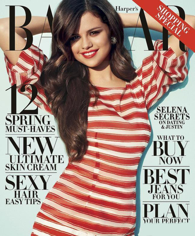 Selena Gomez pose sexy en couverture de Harper's Bazaar