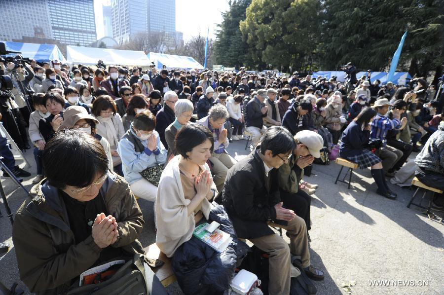 Japon : 2e anniversaire du séisme et du tsunami du 11 mars (8)