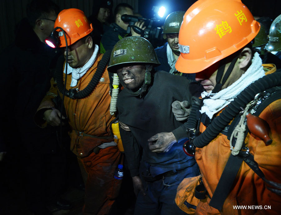 Chine : 16 mineurs secourus à la suite d'un accident de mine au Heilongjiang  (2)