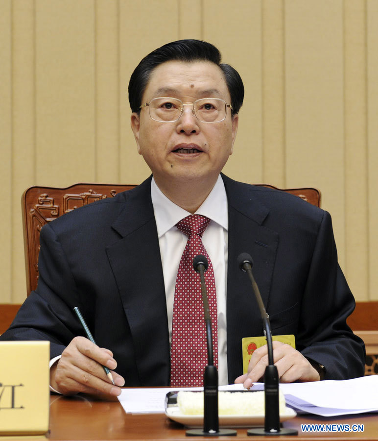 Chine : Zhang Dejiang insiste sur la primauté du droit