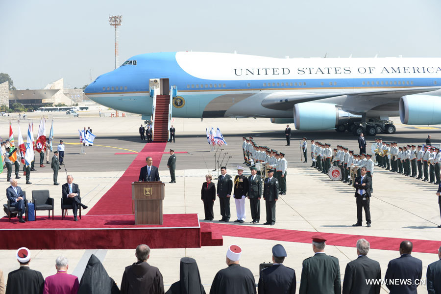 Obama arrive en Israël pour sa première visite présidentielle (2)