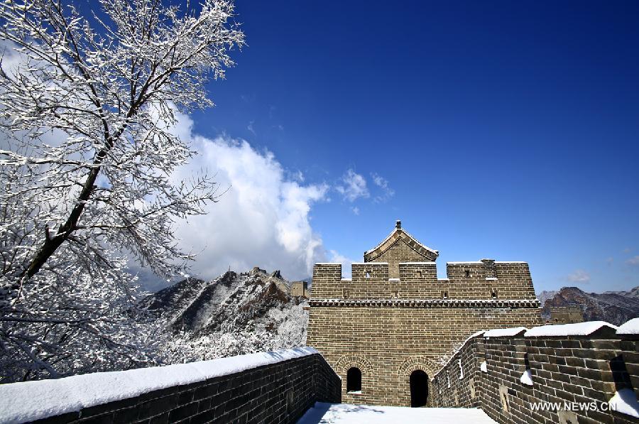 Chine: la Grande muraille sous la neige (6)