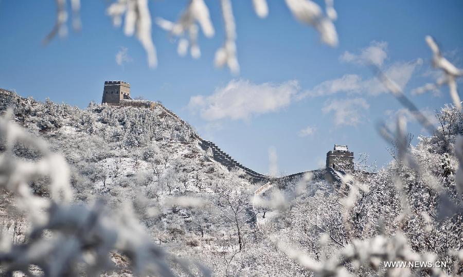 Chine: la Grande muraille sous la neige (7)