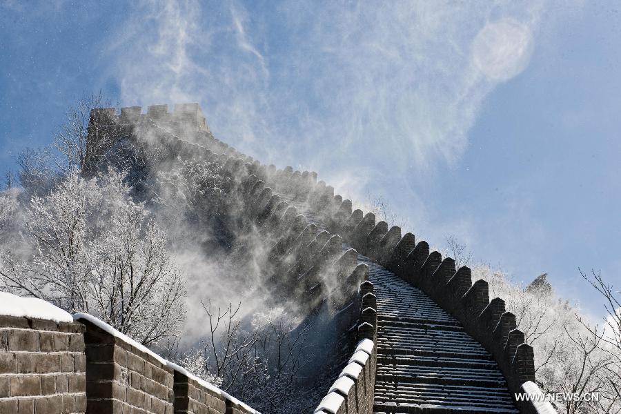 Chine: la Grande muraille sous la neige (4)