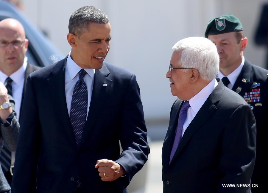 Obama réitère l'engagement américain à établir un Etat palestinien