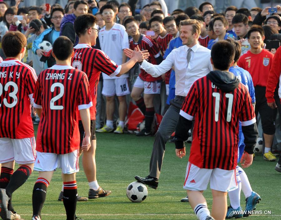 David Beckham en tournée en Chine (6)