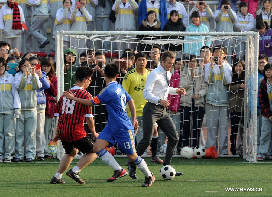 David Beckham en tournée en Chine (5)