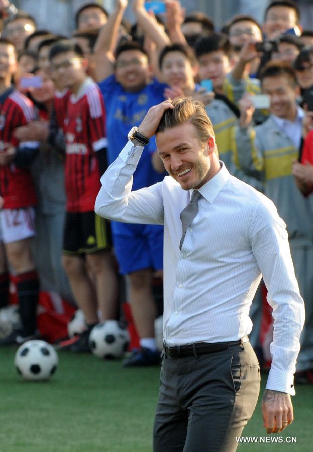 David Beckham en tournée en Chine (3)