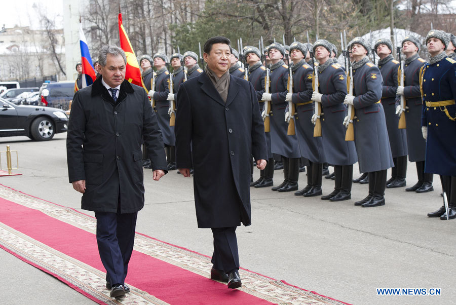 Le président chinois en faveur du renforcement des relations militaires sino-russes
