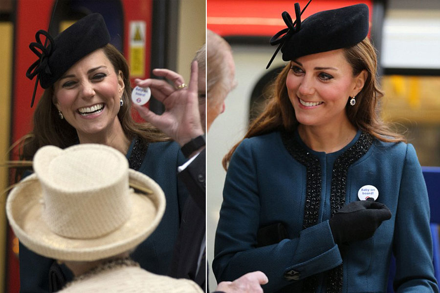 Kate Middleton prend le métro à Londres (9)