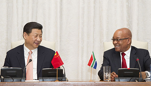 Rencontre entre les présidents chinois et sud-africain sur la coopération