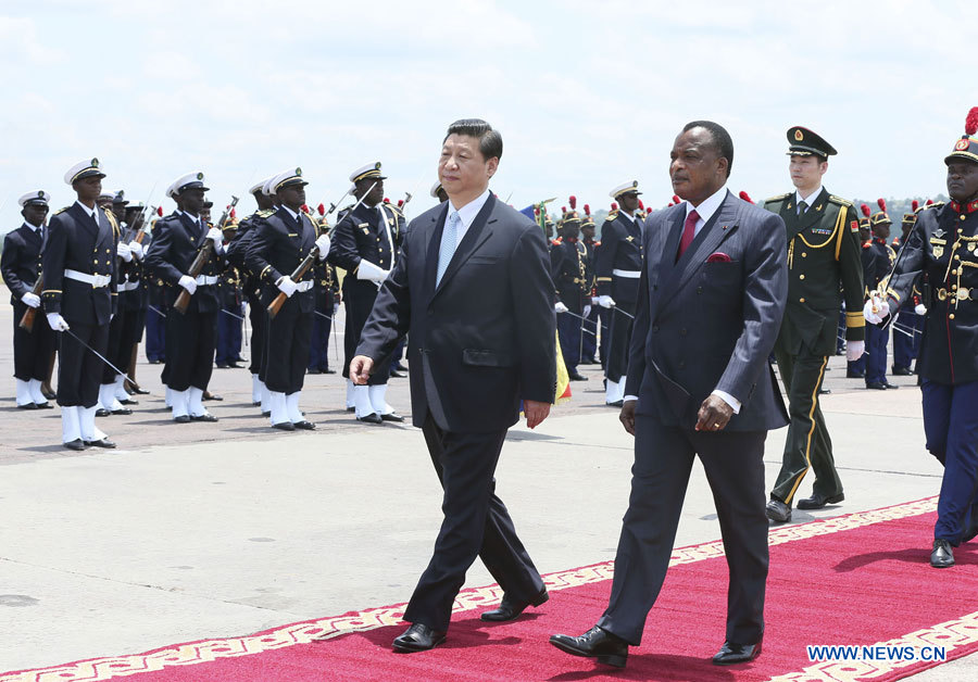 Le président chinois arrive à Brazzaville pour une visite d'Etat au Congo (2)