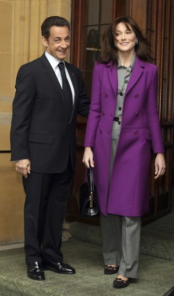 Nicolas Sarkozy, président de la République française de 2007 à 2012, et son épouse Carla Bruni